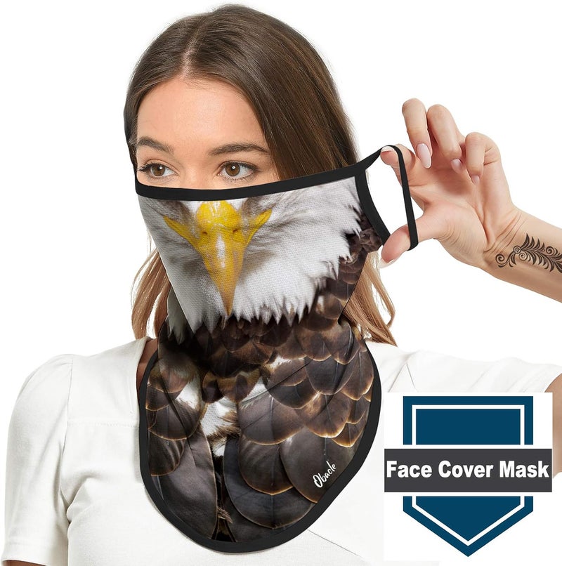 Obacle Bandana Face Mask with Ear Loops Neck Gaiter Face Mask Scarf Face Cover for Men Women - Image 4